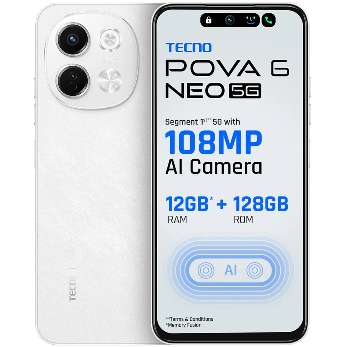 Tecno Pova 6 Neo 5G (Aurora Cloud, 6/128 GB)
